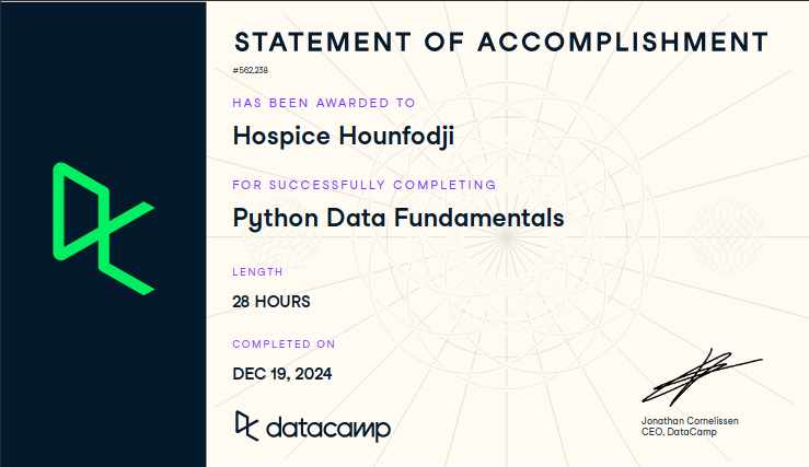 Python Data Fundamentals